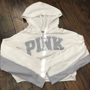 Pink cropped sweatshirt